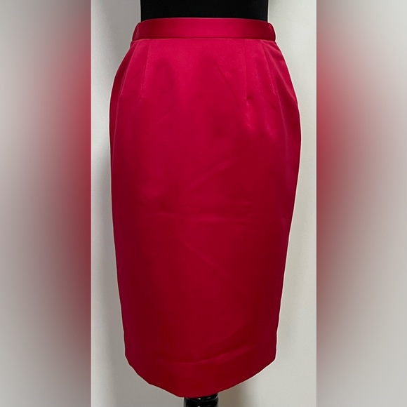 Vintage Red & Gold Formal Skirt Suit Set by Opalis - Picture 12 of 15